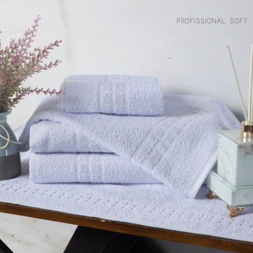 Toalha de Rosto Soft Padrão Profissional Hotelaria Branca - Imagem 4
