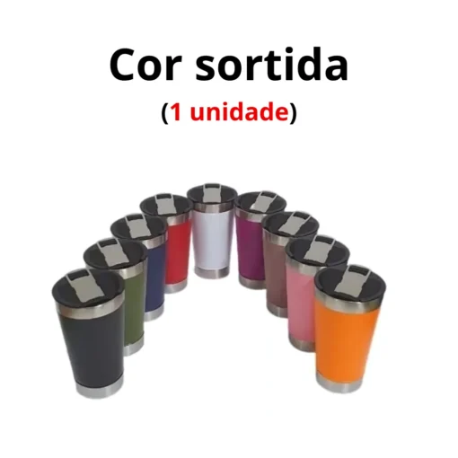 Copo Térmico com Tampa e Abridor de Garrafa – 473ml Parede Dupla - Imagem 7