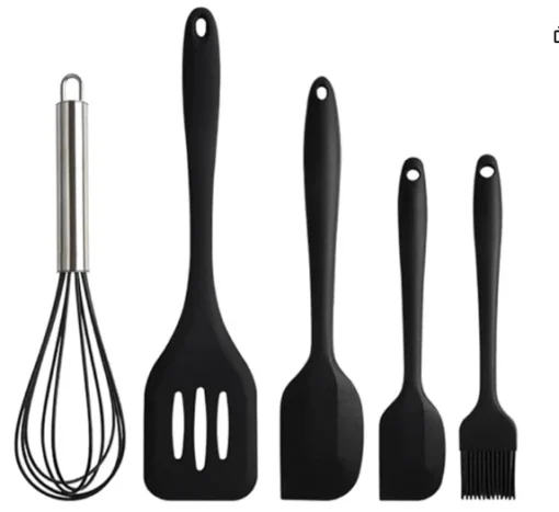 Conjunto de Utensílios de Cozinha em Silicone com 5 Peças – Resistência, Segurança e Praticidade no Dia a Dia - Imagem 6